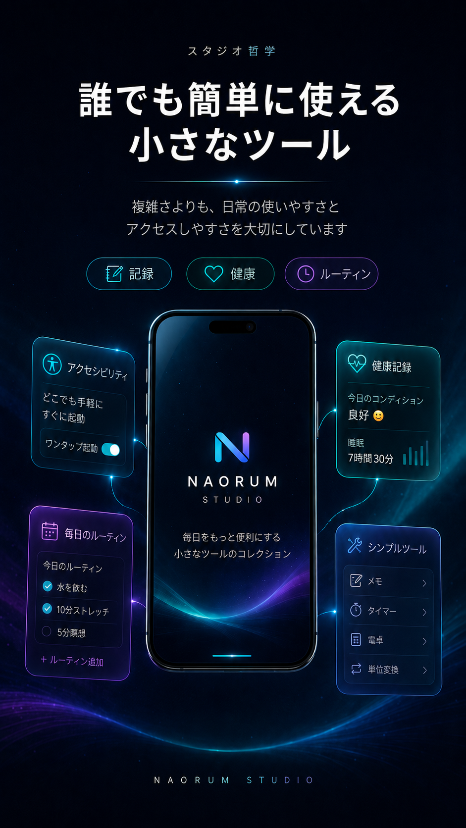 Naorum 日本語アプリ画面 2